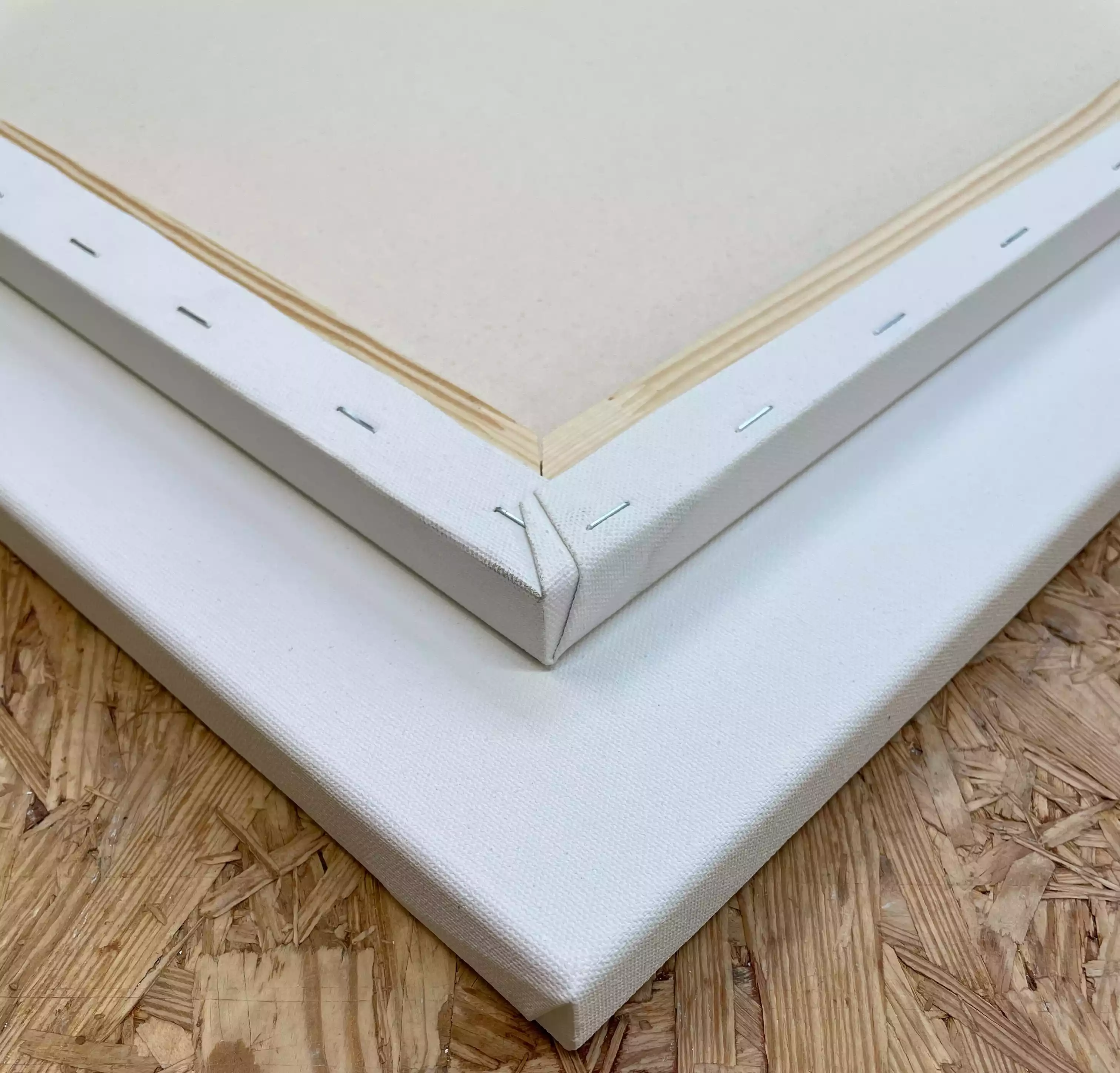 Basic Line lærred 100 x 100 cm m/ kryds - 20 x 45 mm. 